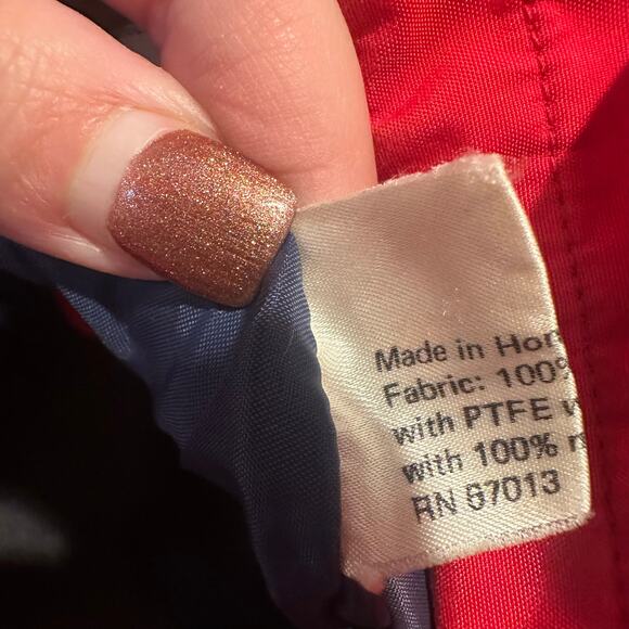 Marmot Classic Outdoor Hiking Gorpcore Red Hooded Gore Tex Rain Jacket Small - Picture 12 of 13